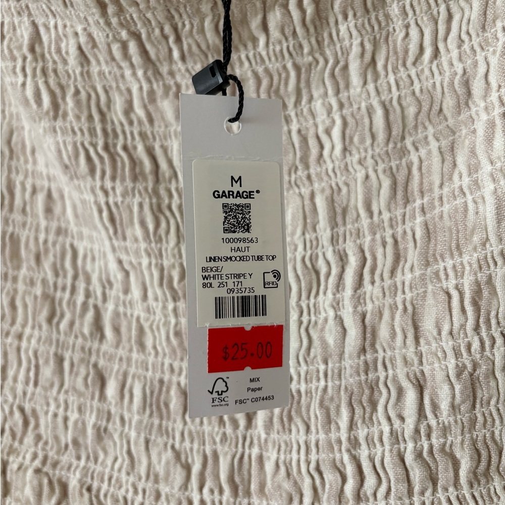 *NWT* Strapless Top